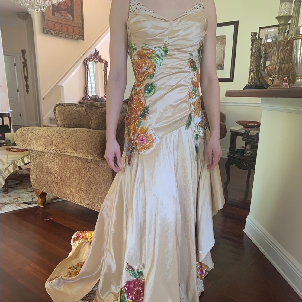 Champagne Tony Bowles Gown